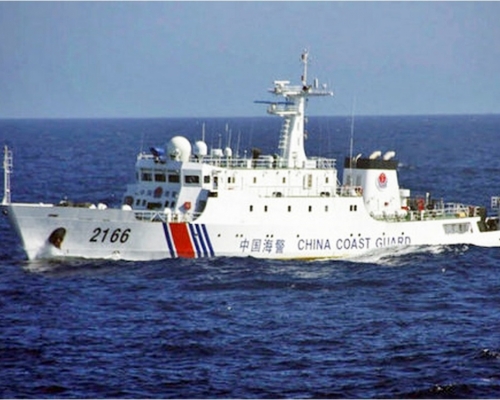 日本防相表明決不能接受中方實施的《海警法》。網圖