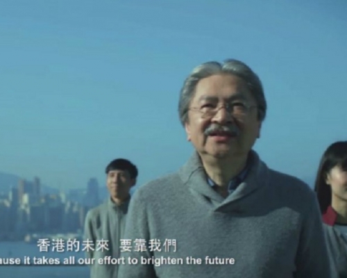 曾俊華facebook短片截圖
