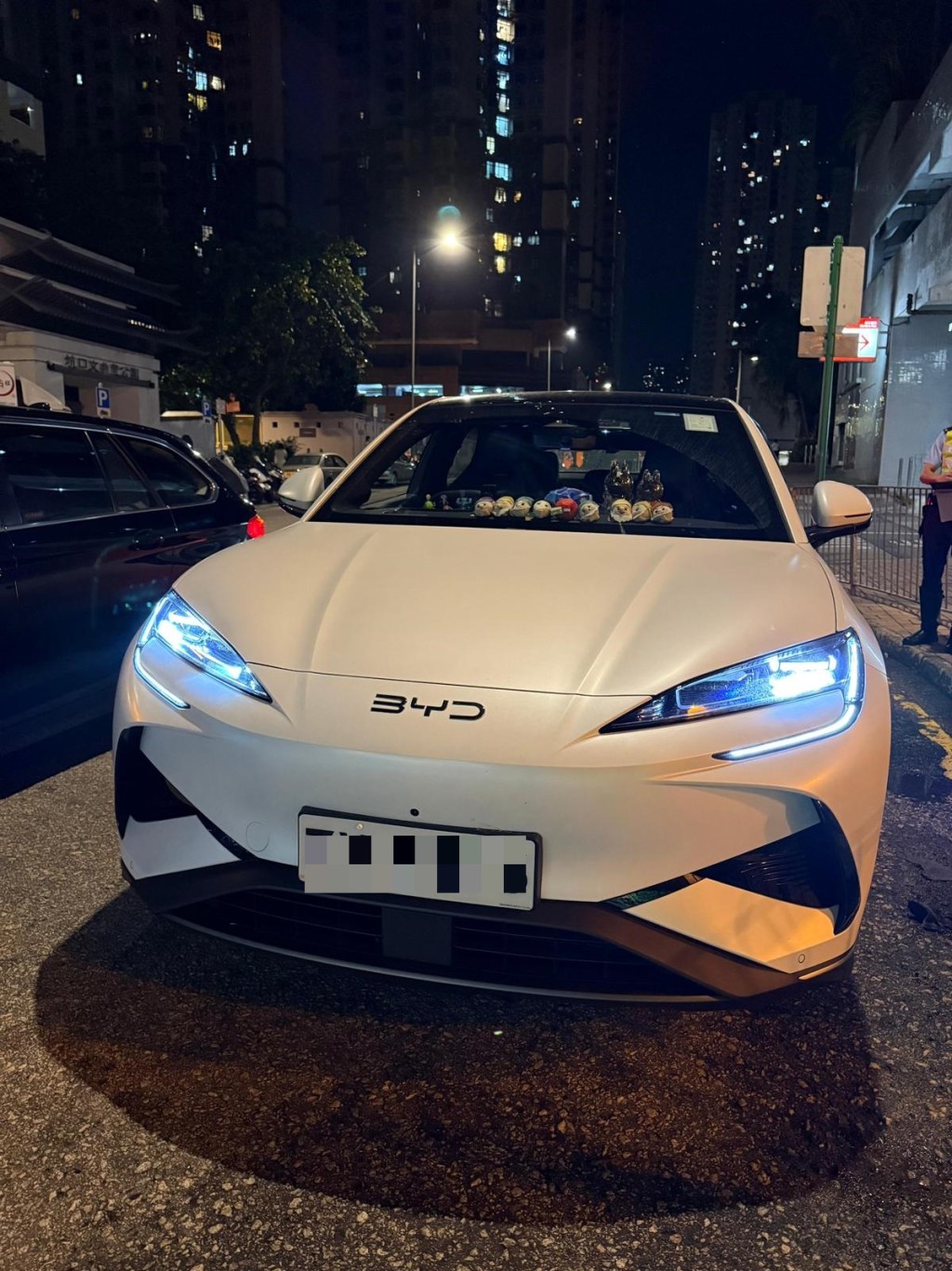 被截查私家車。