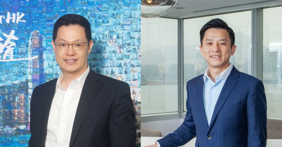 (左)微軟香港合作夥伴暨商務事業部總監謝佳文表示，與多家商業夥伴推出知識發掘方案；(右)富士施樂（香港）市場部總監陳偉明表示，企業要做好數據擷取及發掘。