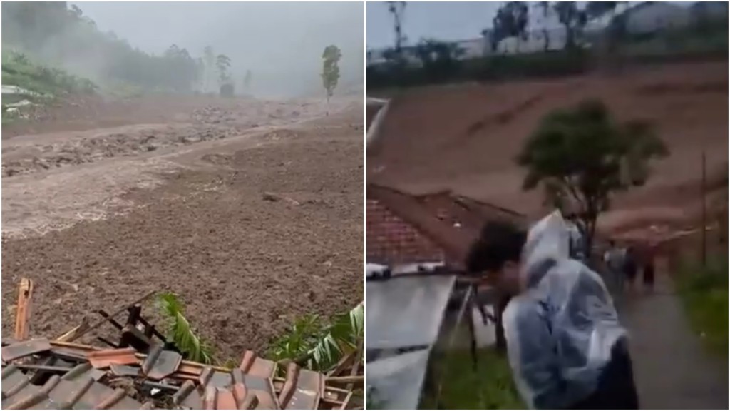 印尼西萬隆山泥傾瀉，半夜沖毀30間房屋。 X@ntoniusn