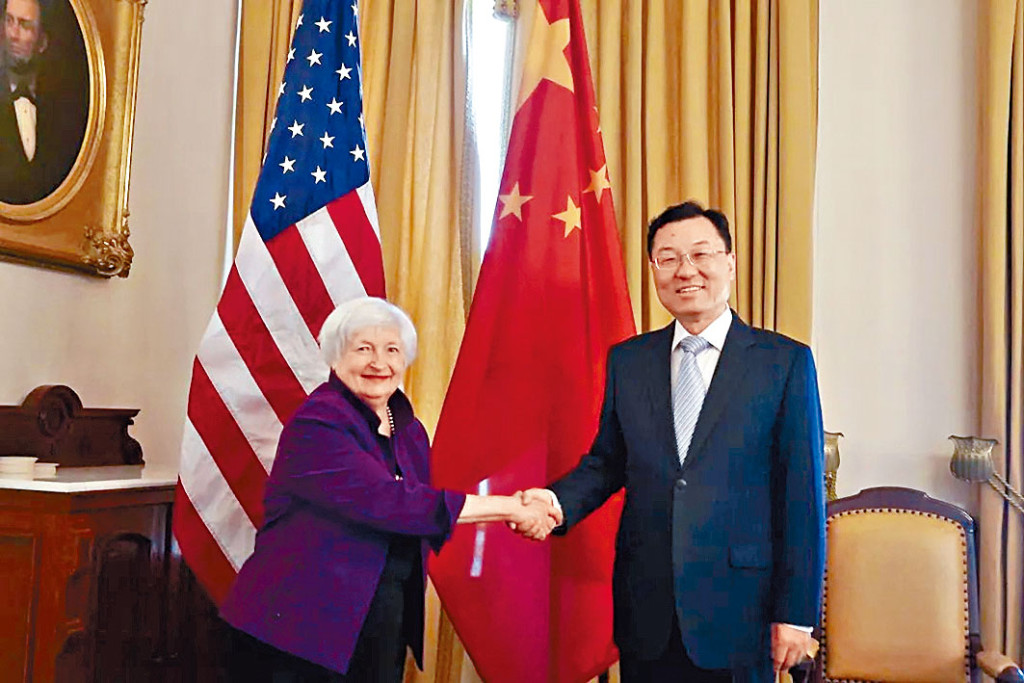 耶倫在訪華前曾與中國駐美大使謝鋒會面。