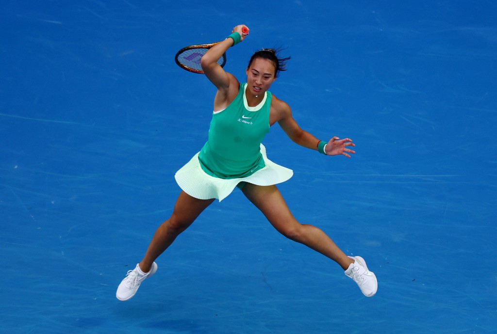 郑钦文职业生涯首夺澳网女单亚军。路透社