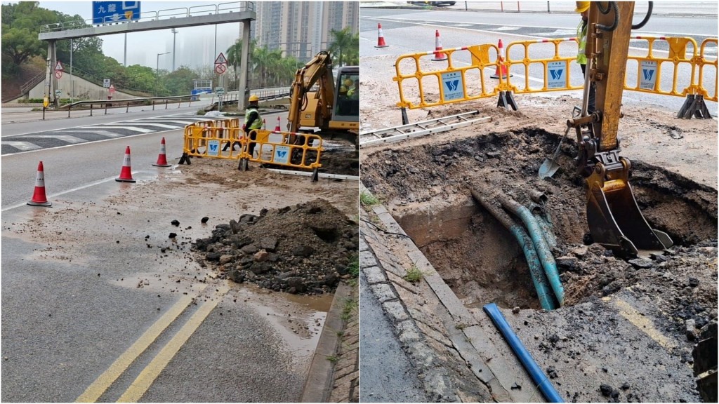 將軍澳環保大道鹹水掣滲漏 日出康城及工業邨等多地停鹹水
