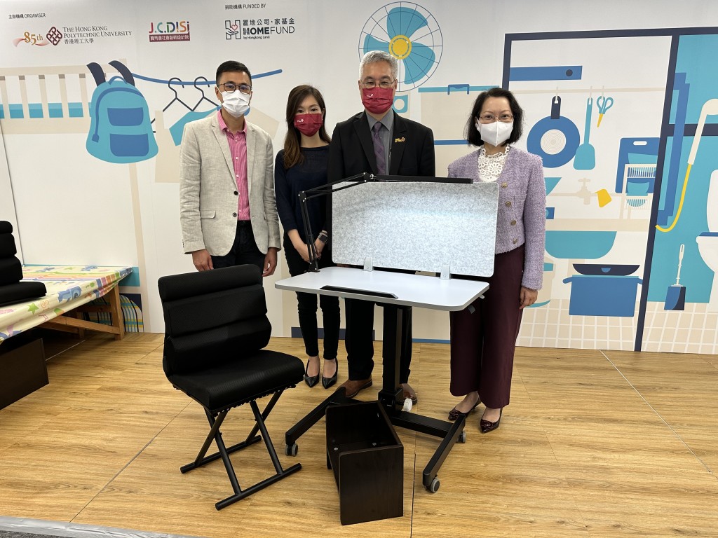 理大「童学习‧置未来」计划，为㓥房学童设计符合人体工学的学习家具套装，营造适合学习的「微环境」。卢嘉颍摄