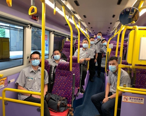 新巴城巴的車長已隨時候命。 新巴城巴FB圖