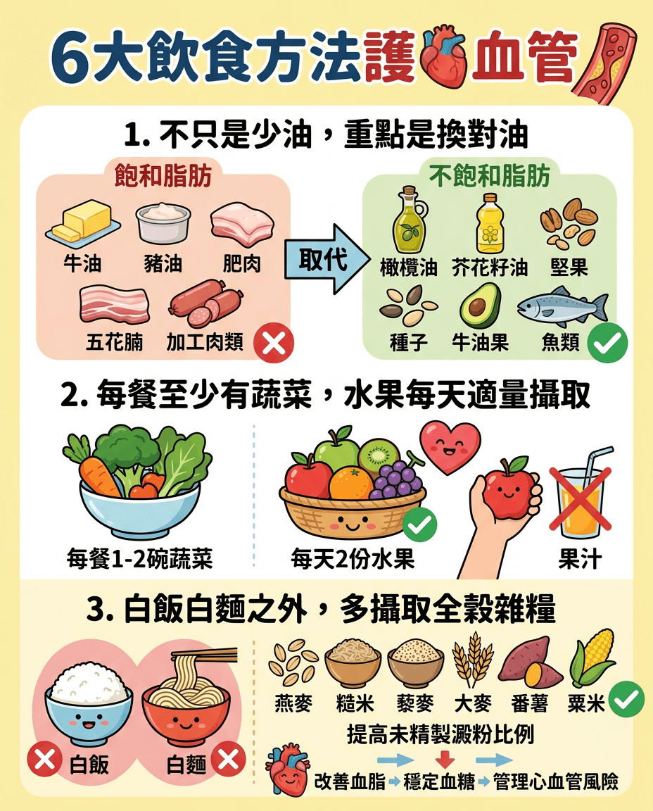 6大飲食方法護心血管 6大飲食方法護心血管