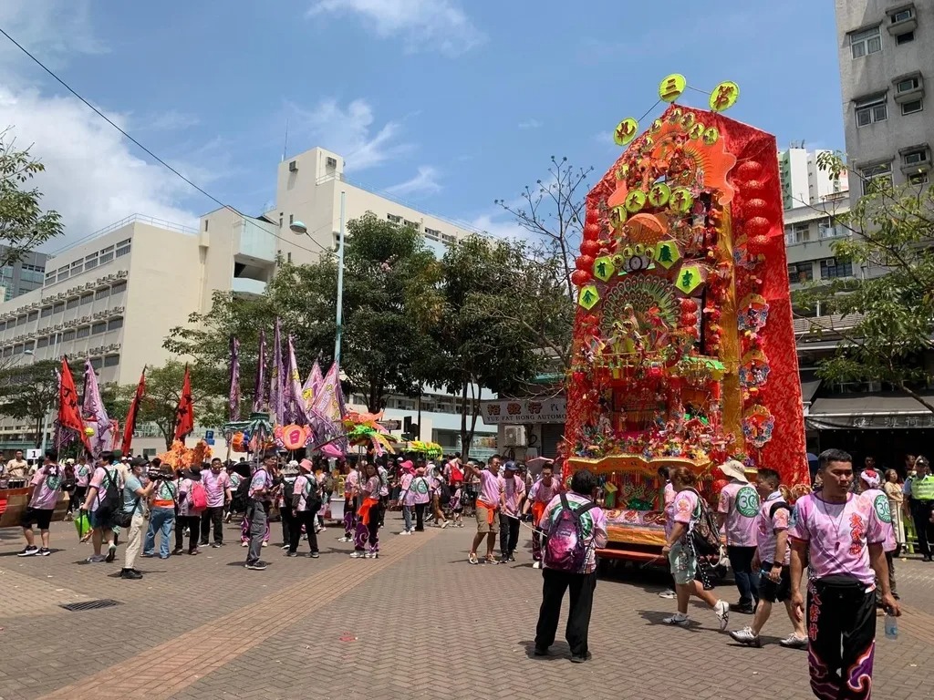 元朗十八乡天后宝诞预计将吸引多名市民与游客驻足观看，场面极其壮观。（图片来源：香港旅游发展局）