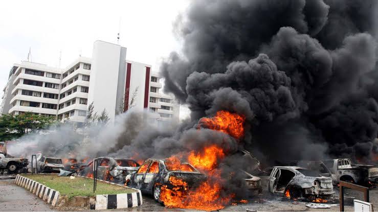 尼日利亞受到連環自殺式炸彈襲擊，造成至少18人死亡，48人受傷。網上圖片