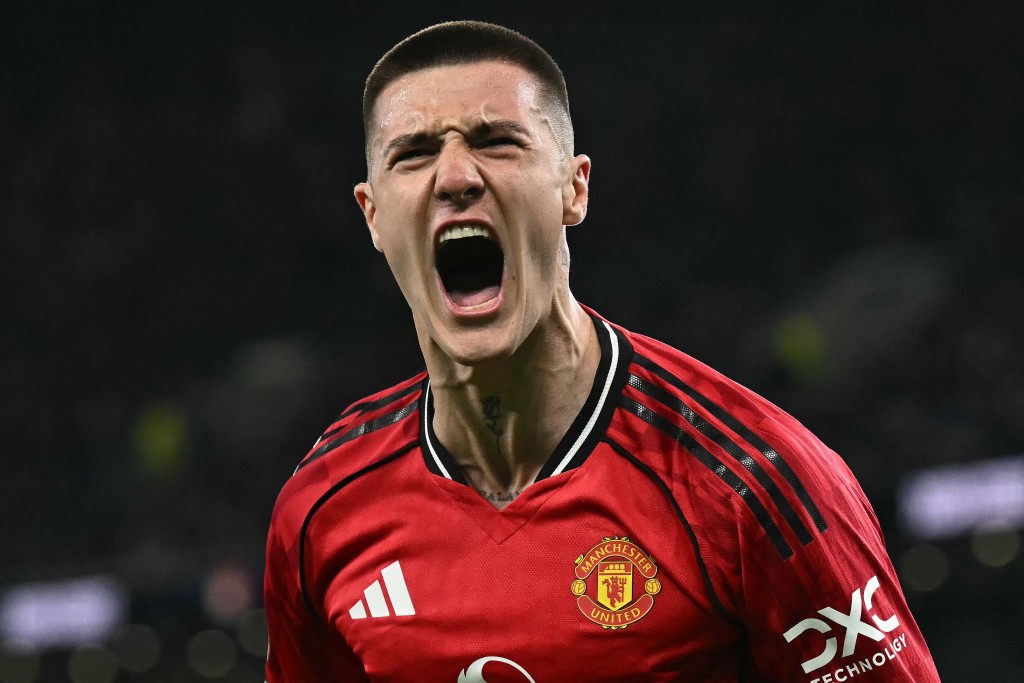 後備入替施斯高(Benjamin Sesko)攻入致勝一球。法新社