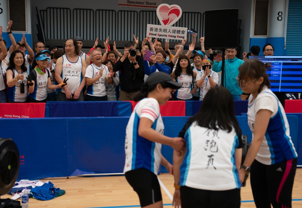 香港失明人健體會參賽人數眾多，成功奪得最高善款參賽隊伍頭銜。公關圖片