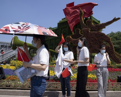內地增16宗確診。AP圖片
