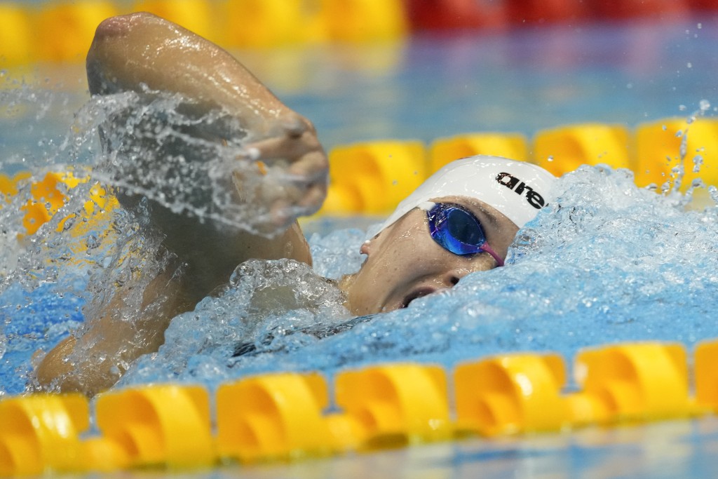 何诗蓓周三晚将力争200米自由泳世锦赛奖牌。 AP