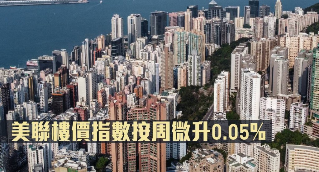 美聯樓價指數按周微升0.05%。