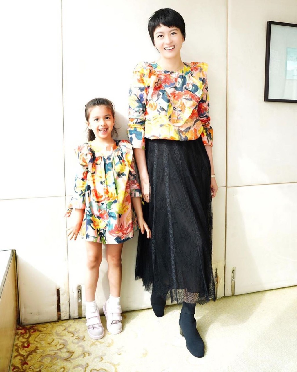 Gigi女儿Sofia，4岁半已有122cm高。