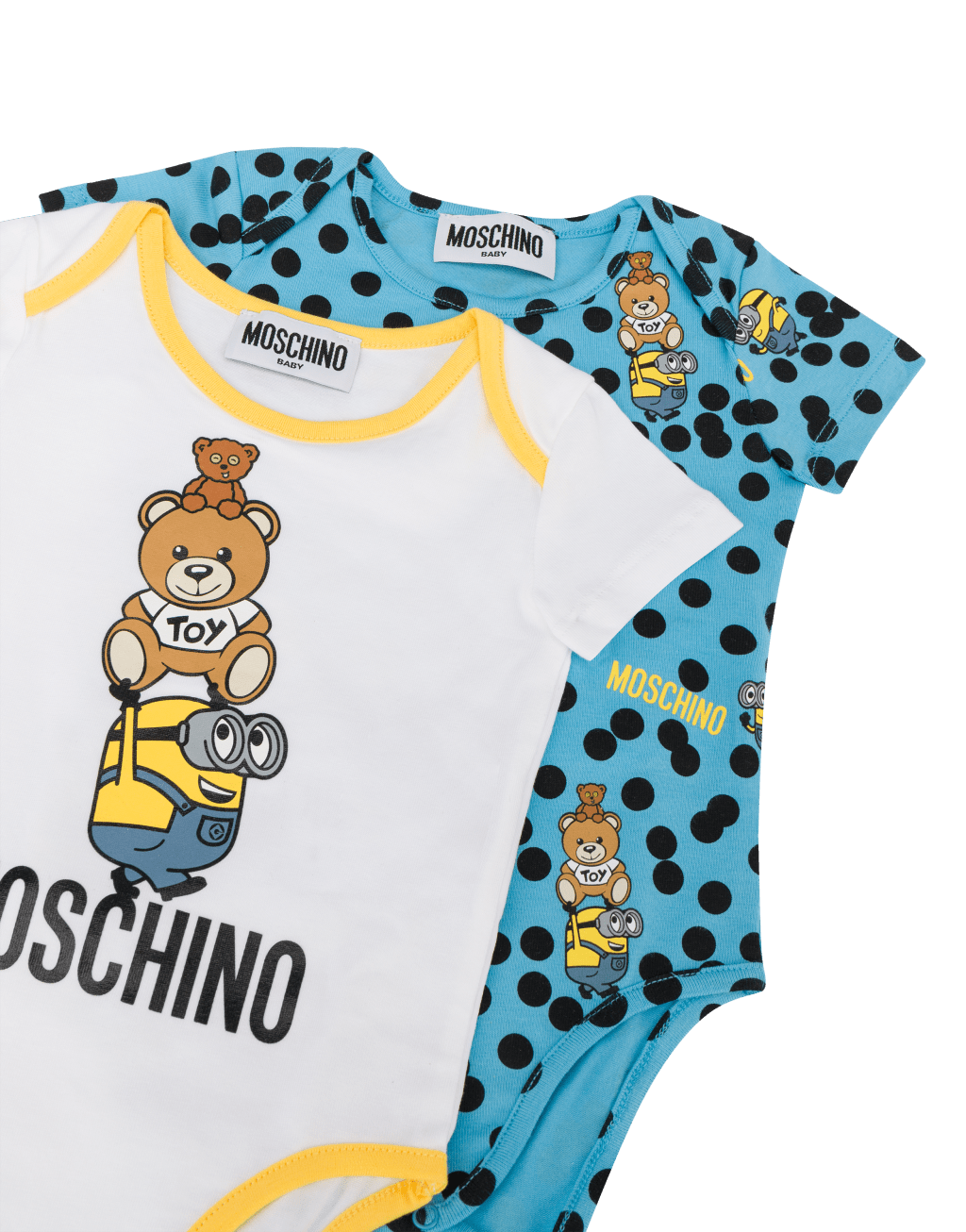 Baby Bodysuit提供多款不同印花图案选择。(一套两件/$1,500)