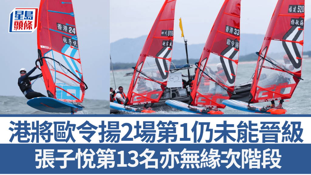 歐令揚2場第1仍未能晉級 張子悅第13名亦無緣次階段。全運官方圖片