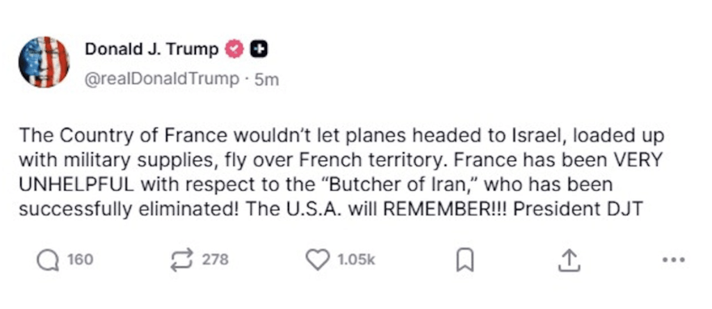 美国总统特朗普3月31日在社交平台连发帖文，对多个未参与对伊朗行动的国家提出强硬批评，并「发晦气」表示，美国不会再代劳，这些国家若要石油，就自己拿出勇气闯入海峡去抢。