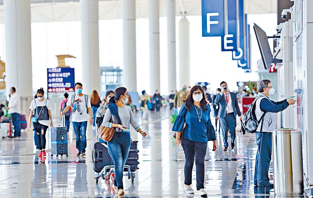 机管局表示，随著客运量持续稳定复苏，所有类别的旅客人数均大幅上升，当中以东南亚、内地及日本旅客量的升幅最显著。资料图片