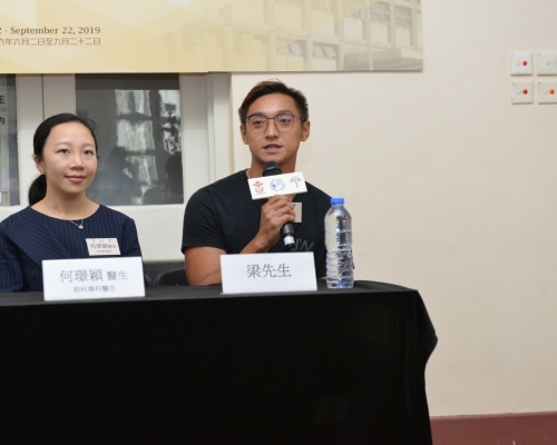 眼科專科醫生何璟穎指年僅25歲、患有貝賽特氏症的梁先生,受惠藥物發展,病情得以控制,重拾新生活 。