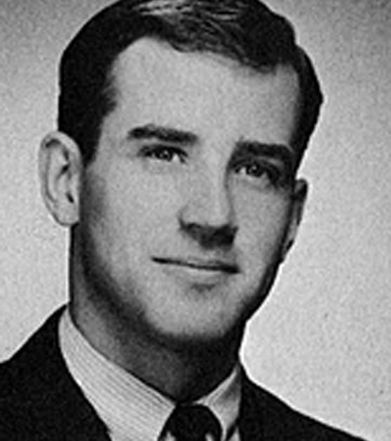 拜登在特拉華大學讀書時的照片。網圖