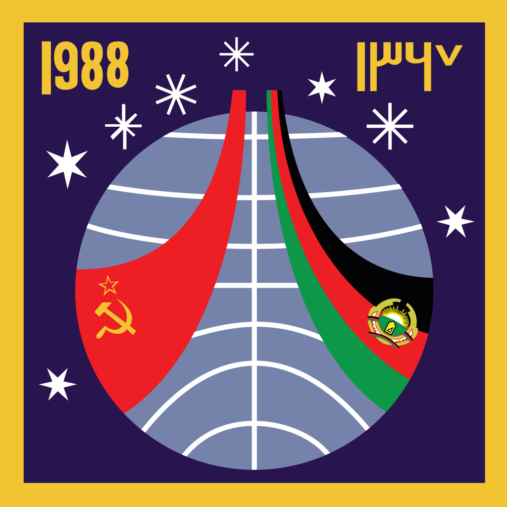 TM-6号太空船任务标志印有阿富汗国旗。 Wiki