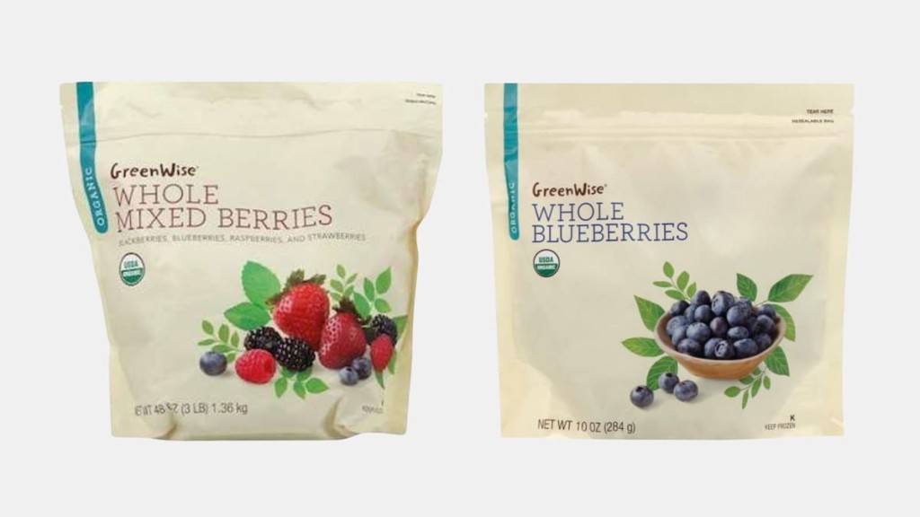 美國回收GreenWise急凍藍莓與綜合莓果。 FDA