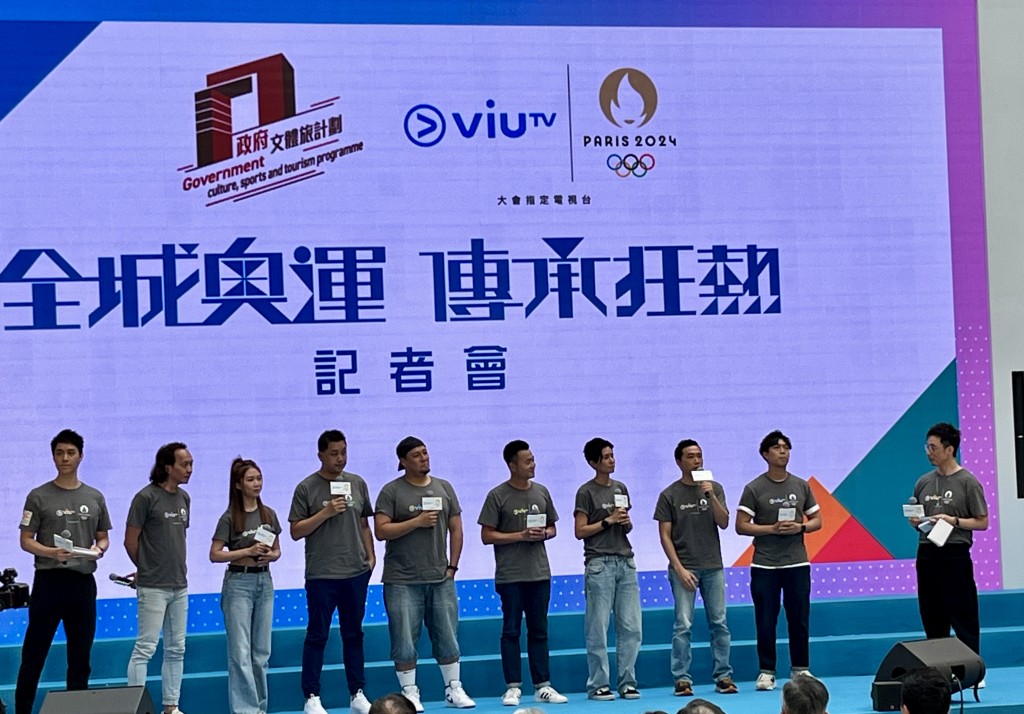 ViuTV奥运以马启仁（左二）为首的节目主持