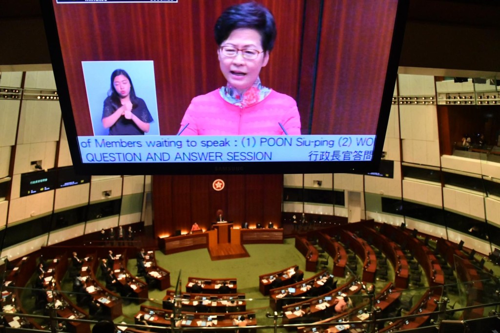 林鄭指,爭取讓專業人士進入大灣區。