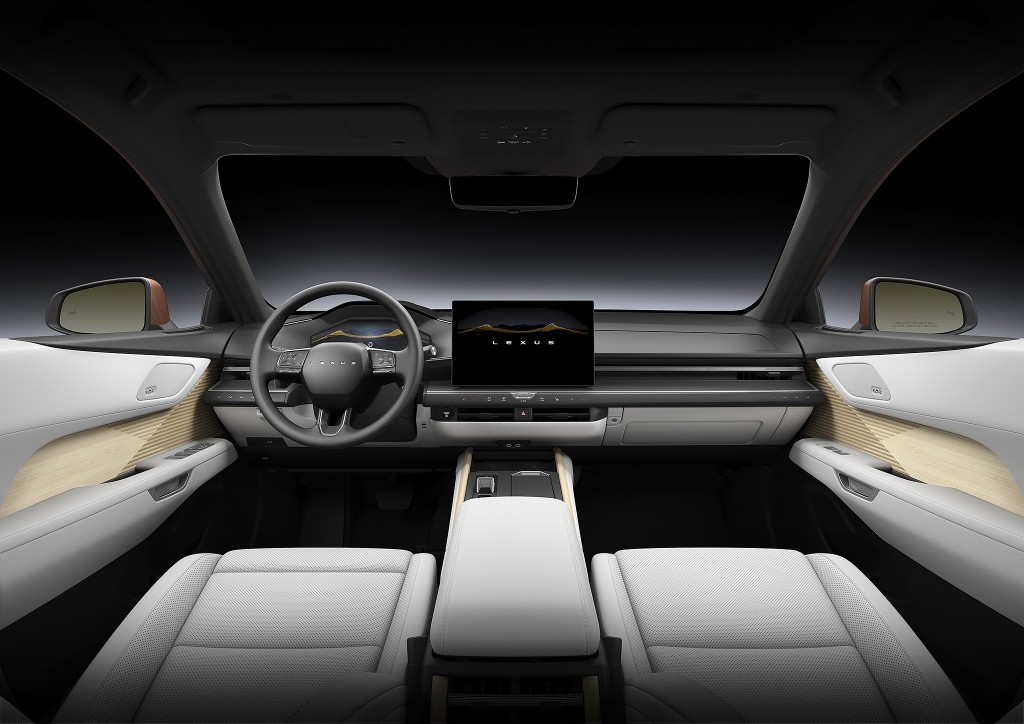全新第八代凌志Lexus ES上海發表:簡約車廂內配新款三幅式多功能軚環、12.3吋彩色儀錶板與觸控中央大屏幕。