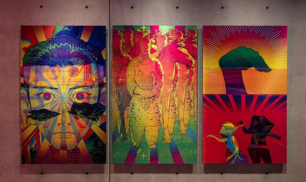 最新個展《江康泉：戰國龐克》以他的動畫作品《離騷幻覺》為主軸（圖片來源：Instagram@dragonsdelusion）