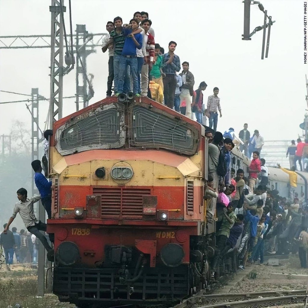 印度的火车。