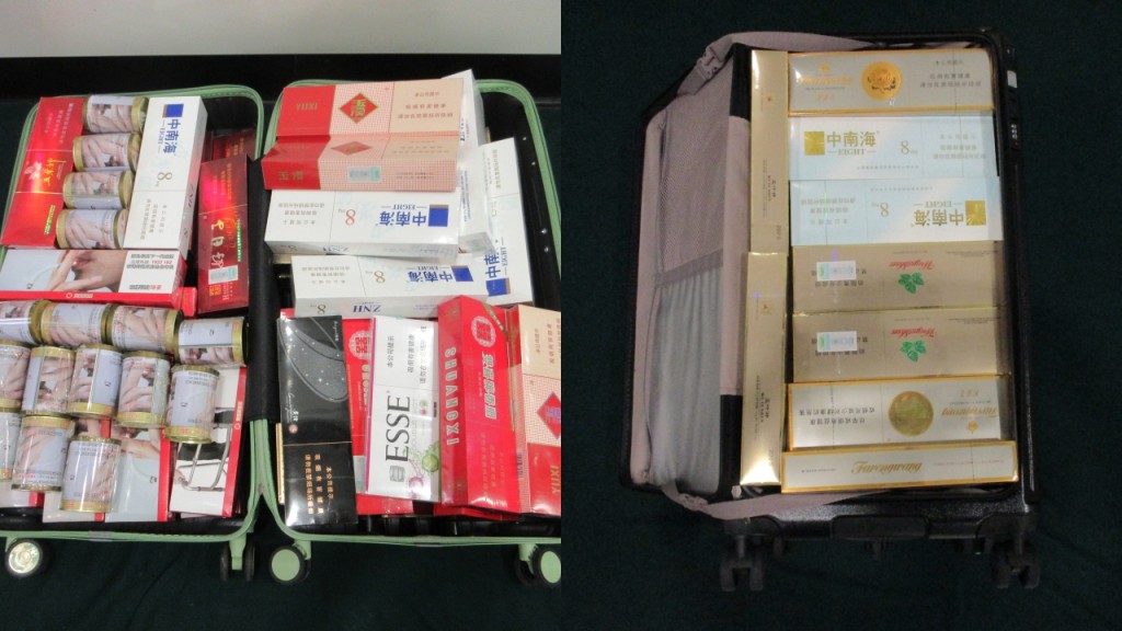 復活清明長假｜落馬洲兩女趁回港人多 行李藏未完稅煙 仍難逃法網囚2及3個月 