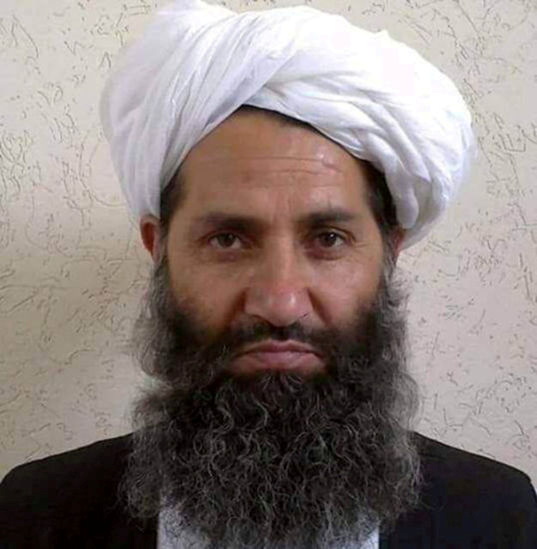塔利班現時領袖阿洪扎達(Haibatullah Akhundzada)。路透社圖片