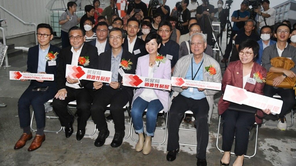 基督教家庭服務中心「順庭居」過渡性房屋項目竣工及入伙儀式。何健勇攝