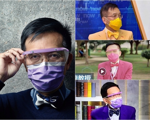 黎青龍口罩顏色同西裝襯到絕,成為網民熱話。