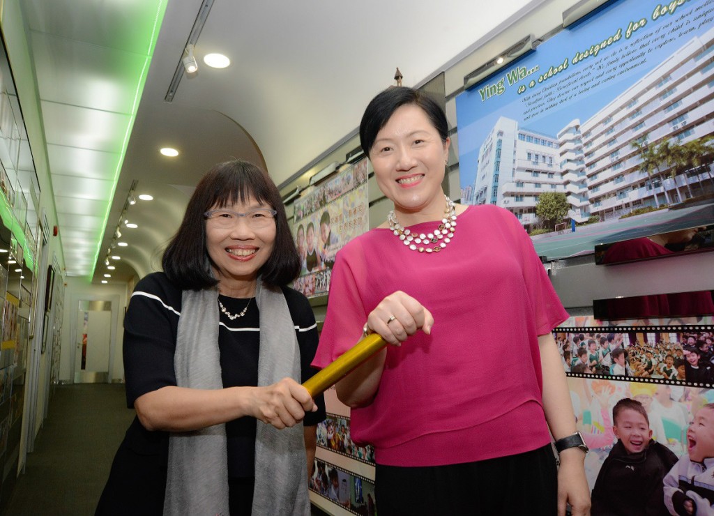 林浣心（左）校長一職將會由陳美娟接任。資料圖片
