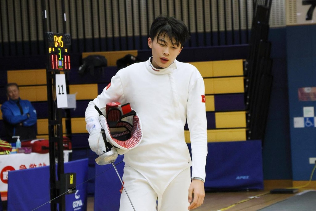 黃柏耀決賽跟冠軍只差一分，賽後顯得很失望。徐嘉華攝