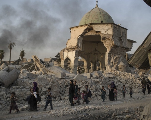 伊拉克军宣布摩苏尔全面收复。AP图片