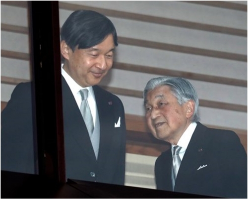 日皇明仁將於4月30日退位讓皇太子德仁繼位。AP 