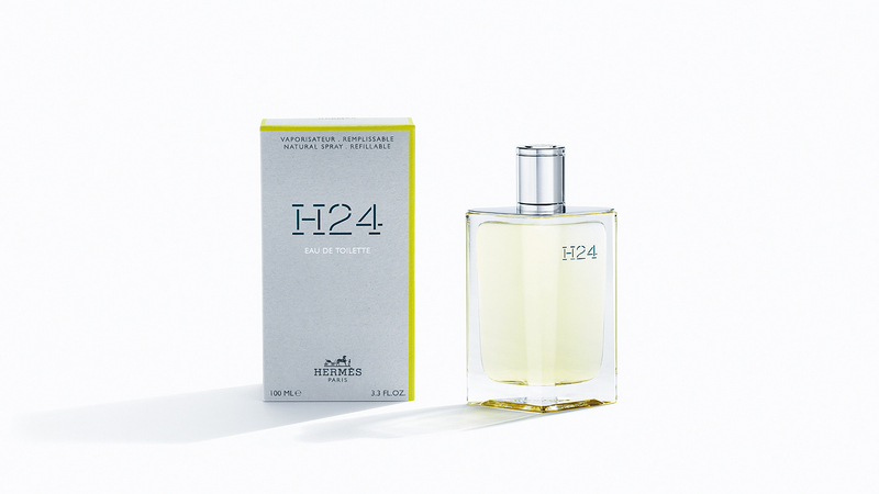 ●H24香水，打破男士香水慣常的木香調，以快樂鼠尾草帶來嶄新的植物芳香。