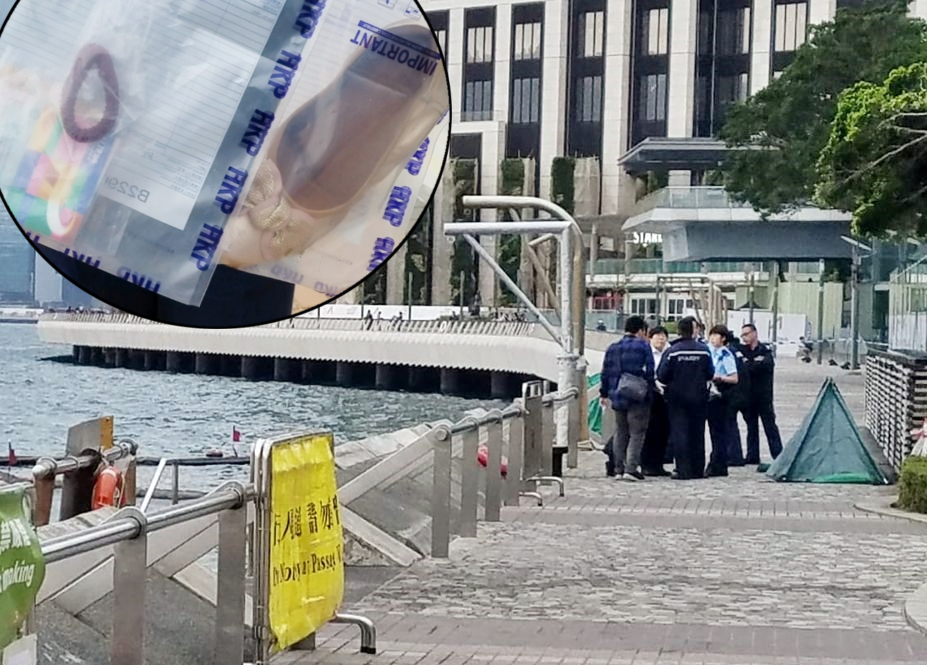 死者遺動由帳篷遮蓋。林思明攝