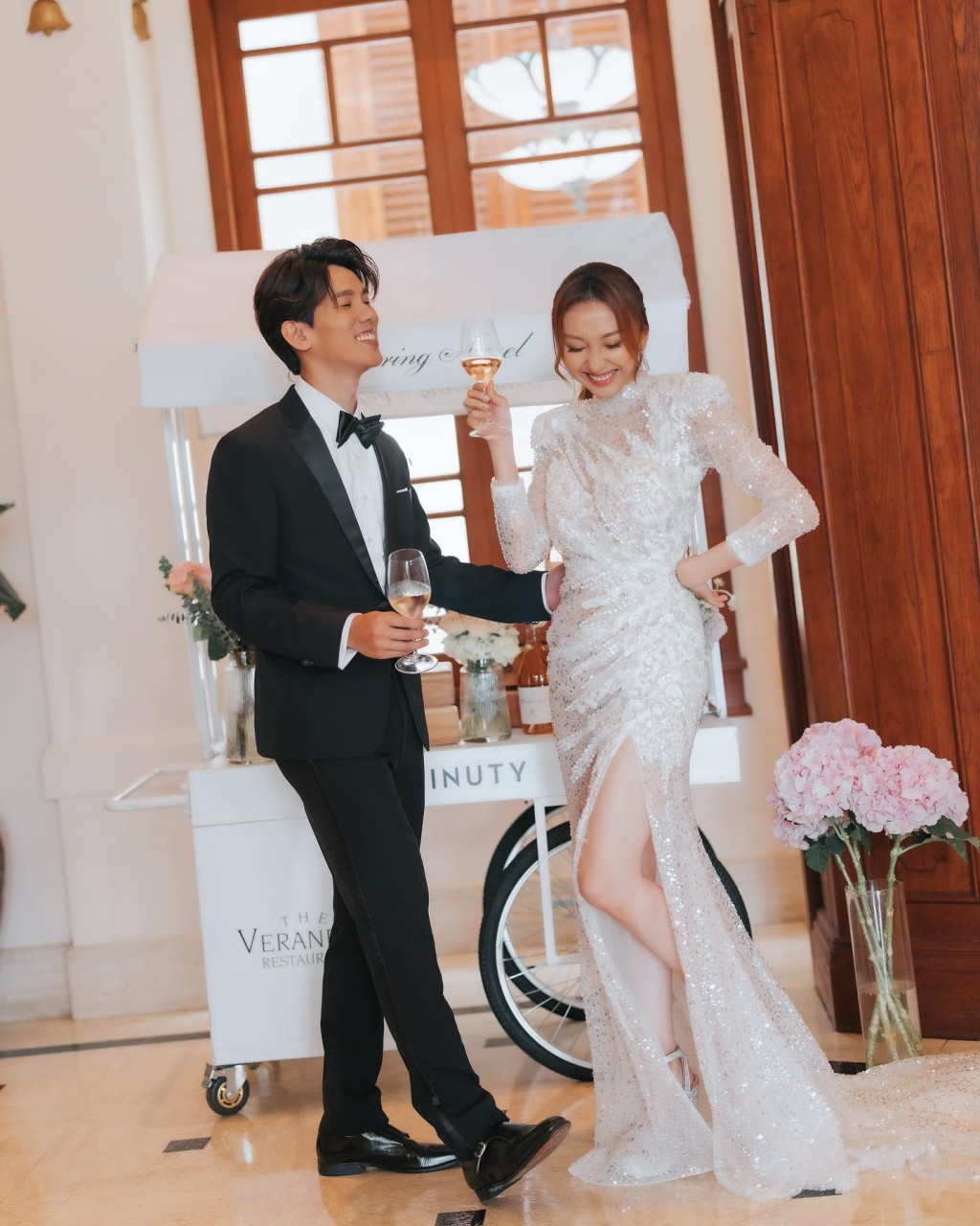 林奕匡與李靄璣於2017年結婚。