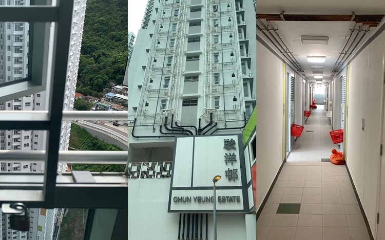 駿洋邨整體居住內外環境都過得去,仲望山景添。