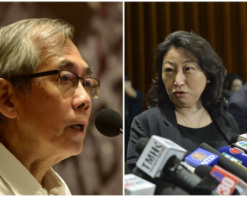 王永平(左)認為鄭若驊(右)的做法影響誠信觀感。資料圖片