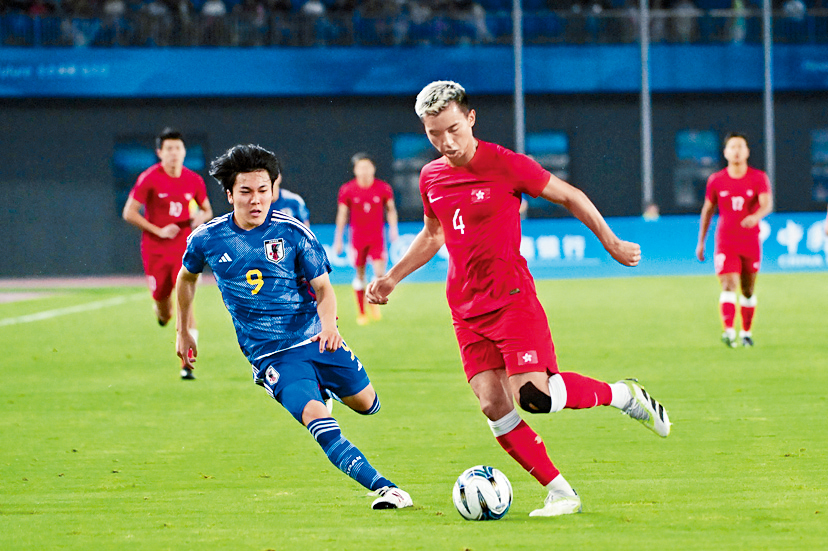 港队(右)于杭州亚运4强不敌日本。网上图片