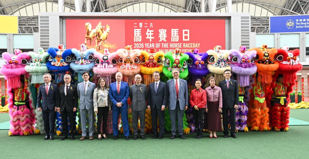 羅淑佩到沙田馬場參與賀歲馬開幕儀式。羅淑佩FB