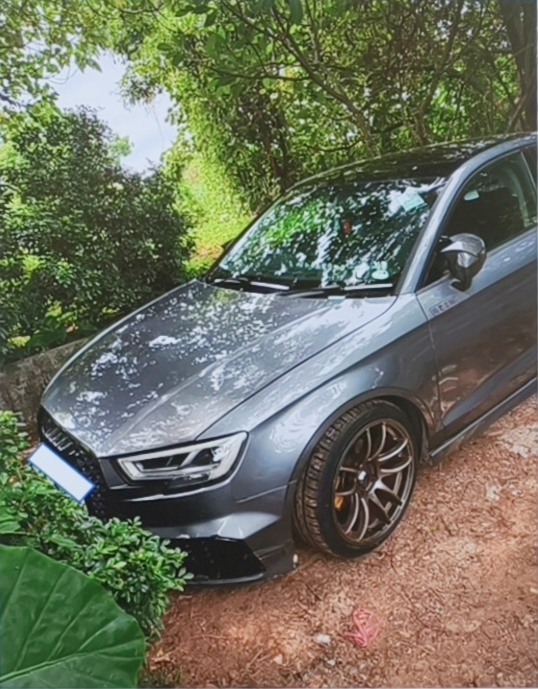 警方展示涉案車輛。