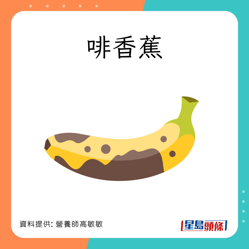 營養師高敏敏分享3種顏色的香蕉的營養價值。