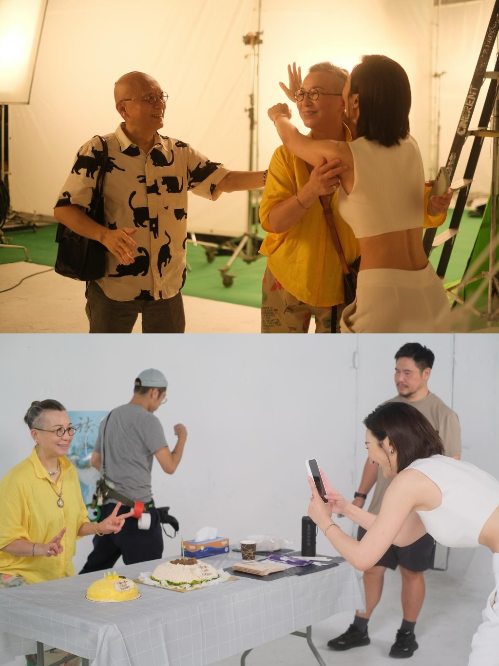 母女互動好溫馨。 母女互動好溫馨。